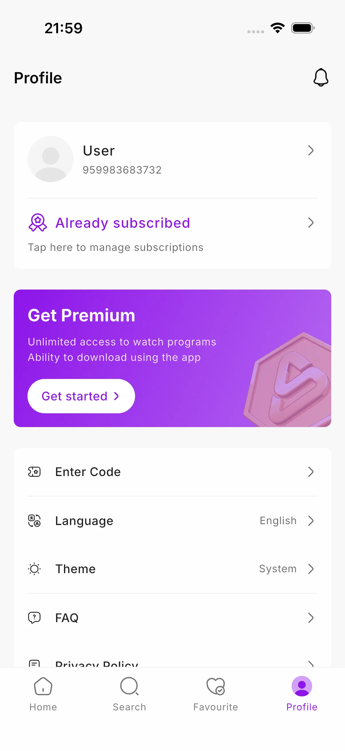 User Profiles
