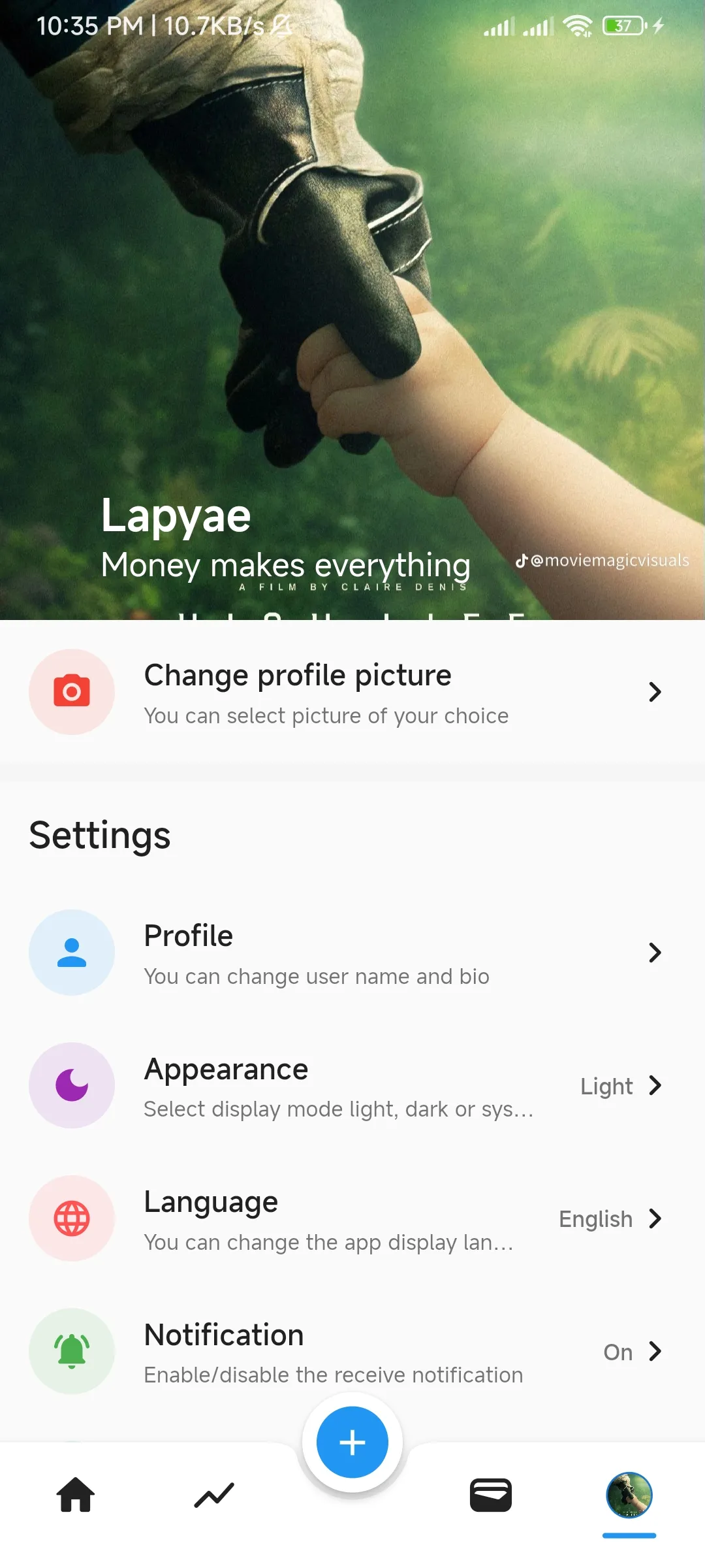 Profile & Settings