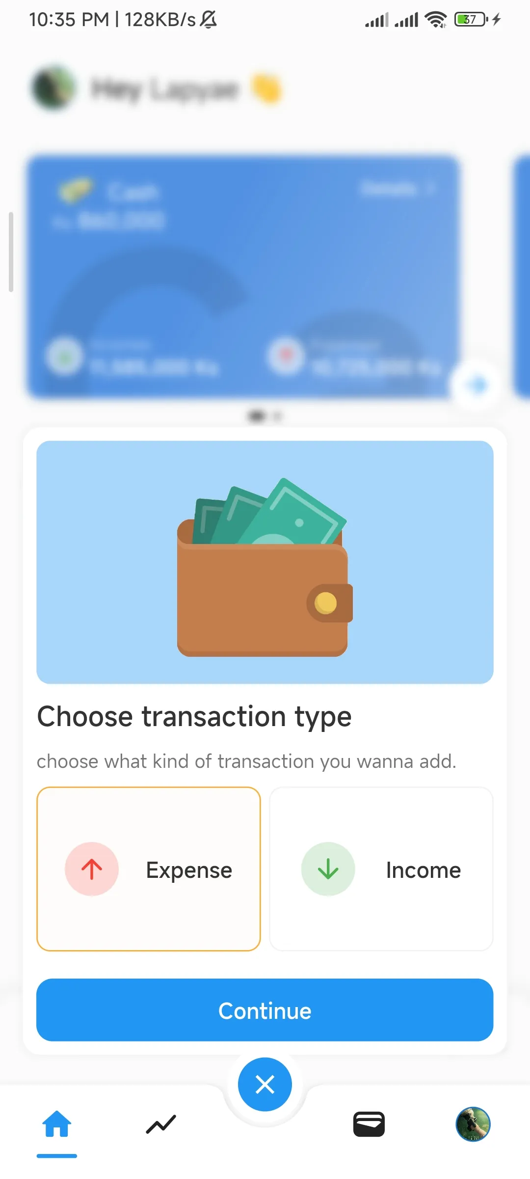 Quick Transaction Entry